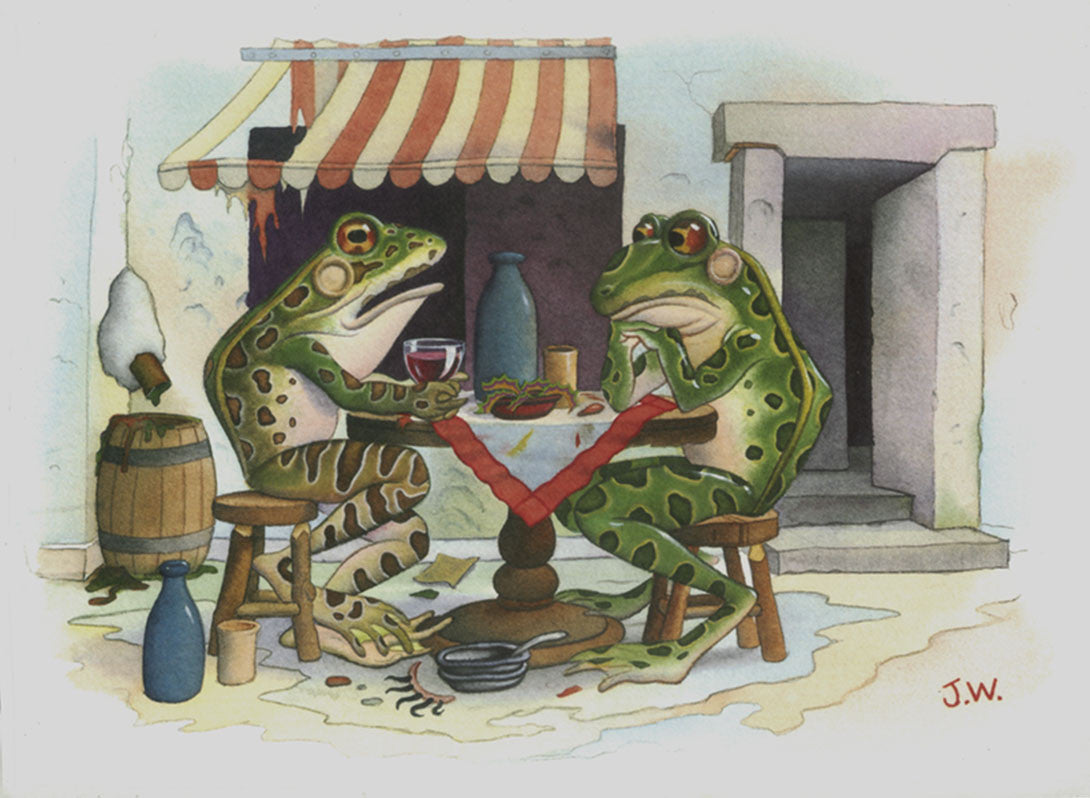 Grenouilles au Vin Print