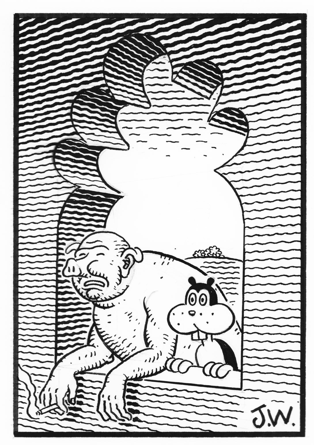 Original art: The Voyeurs