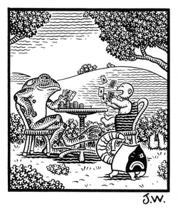 Original drawing from Pupshaw Furioso: The Baby Was Losing All Its Money