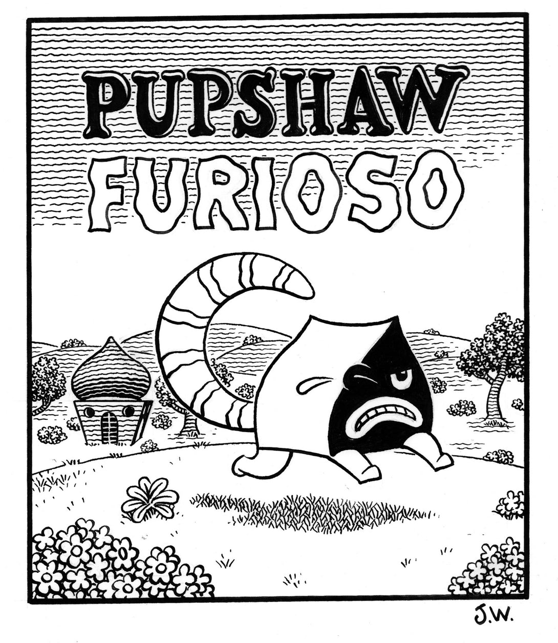 Original art: cover for Pupshaw Furioso