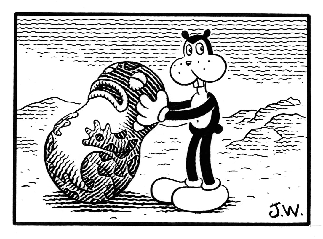 ORIGINAL ART: Where Did That Guy Go?
