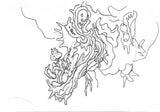 zSet of four sketches for POOCHYTOWN sequence