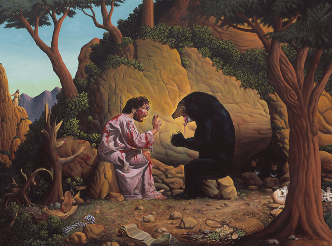Jesus and the Bear Print