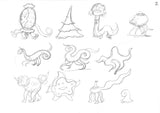 zNight Creatures sketches folio